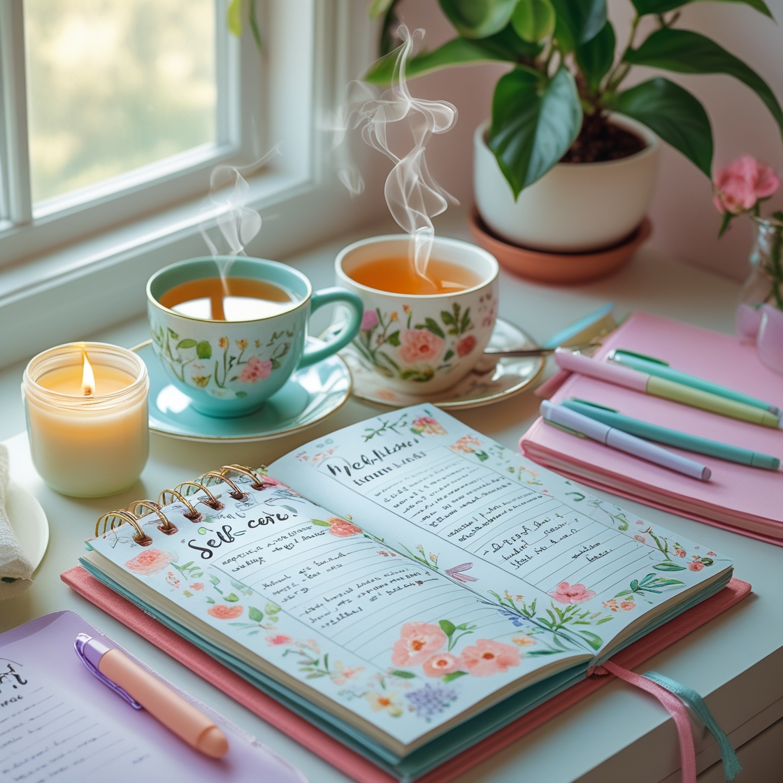 Self-Care Routine & Stress Journal
